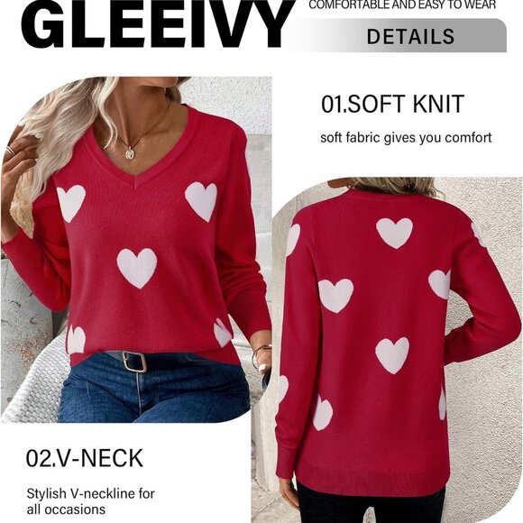 Womens V Neck Sweater Lightweight Kniitted Pulover Tops Long Sleeve Thin Ribbed - Picture 3 of 4